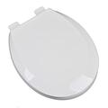 Plumbing Technologies Premium Plastic Round Front Contemporary Design Toilet Seat- White 2F1R5-00